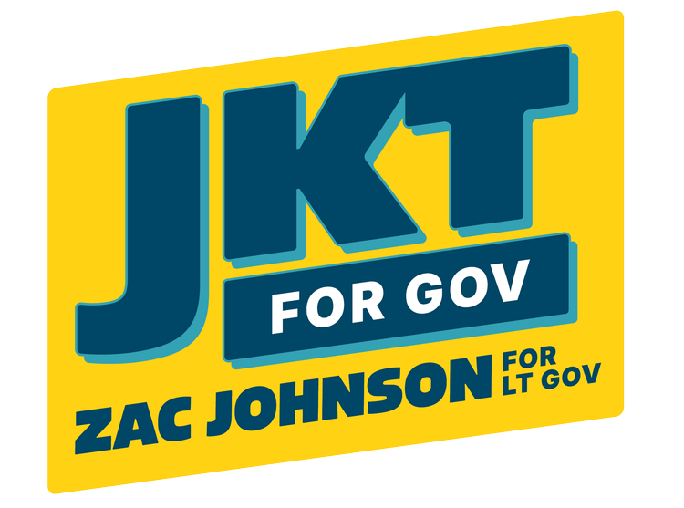JKT for Gov · Zac Johnson for Lt Gov